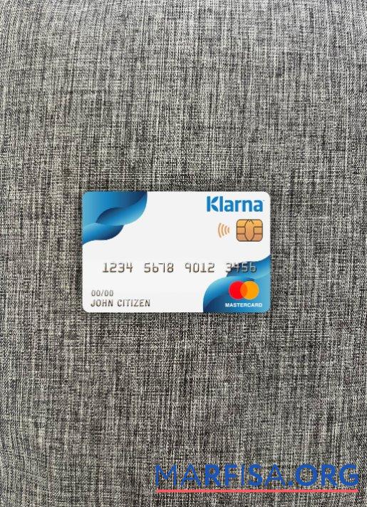 Printable Finland Klarna bank mastercard photolook front real example